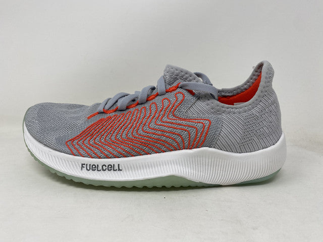 Tênis de corrida feminino New Balance Fuelcell Rebel V1 em alumínio, tamanho 6,5 B (M) EUA