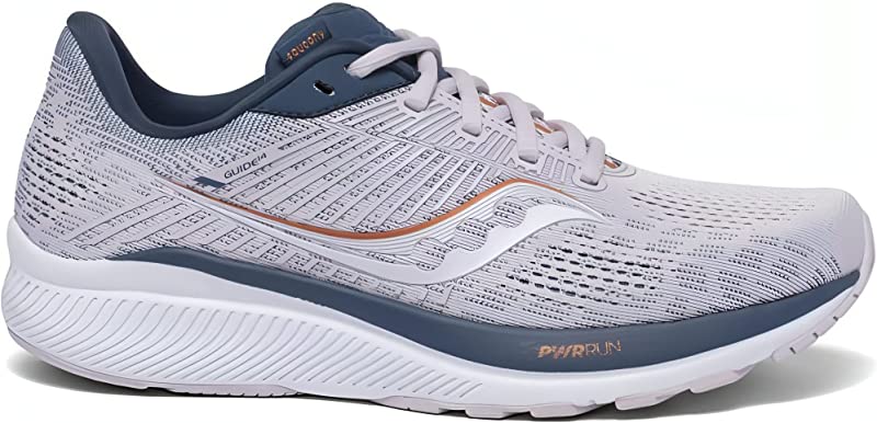 Tênis de corrida Saucony Guide 14 feminino, lilás/azul, tamanho 7 B (M) EUA