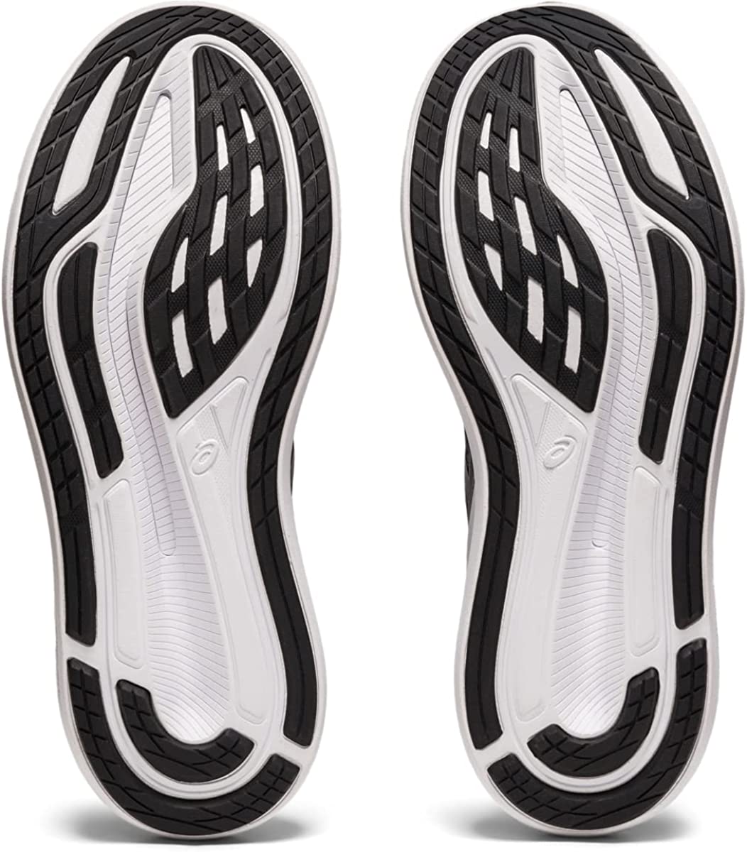 Tênis de corrida feminino ASICS Glideride 2, preto/branco, tamanho 11 B, médio, EUA
