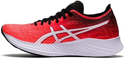 Tênis de corrida feminino ASICS Magic Speed ​​Sunrise VERMELHO/Branco tamanho 6,5 B Médio EUA