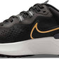 Tênis de corrida Nike React Miler 2 feminino, preto/dourado, tamanho 10 B, médio, EUA