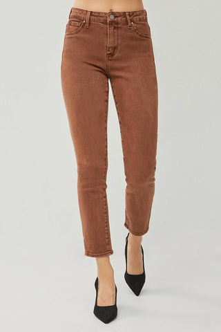 Risen - Calça Skinny de Cintura Alta