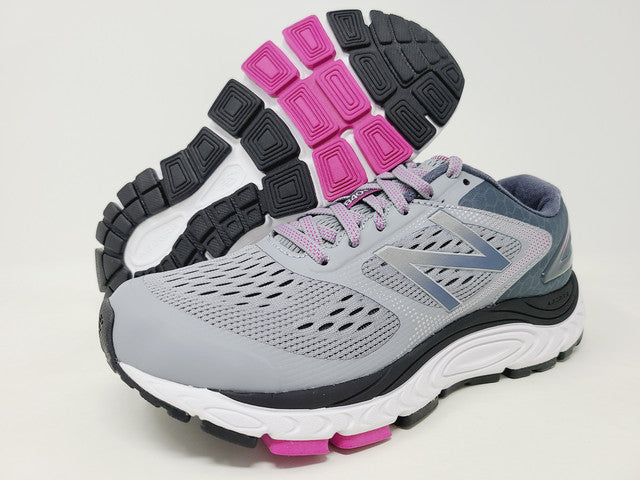 Tênis de corrida feminino New Balance 840 V4 Cyclone/Poison tamanho 6 2A estreito EUA