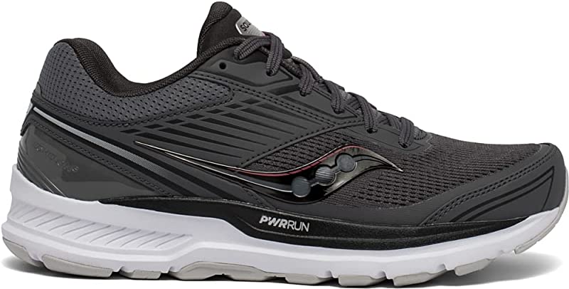 Tênis de corrida Saucony Echelon 8 feminino, preto, carvão/cereja