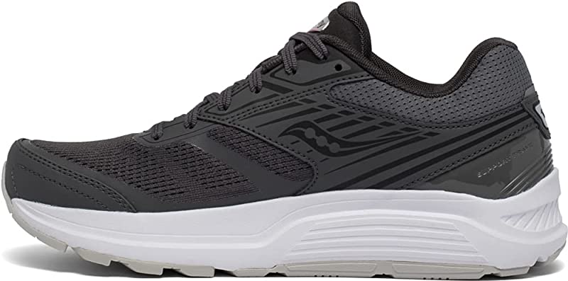 Tênis de corrida Saucony Echelon 8 feminino, preto, carvão/cereja