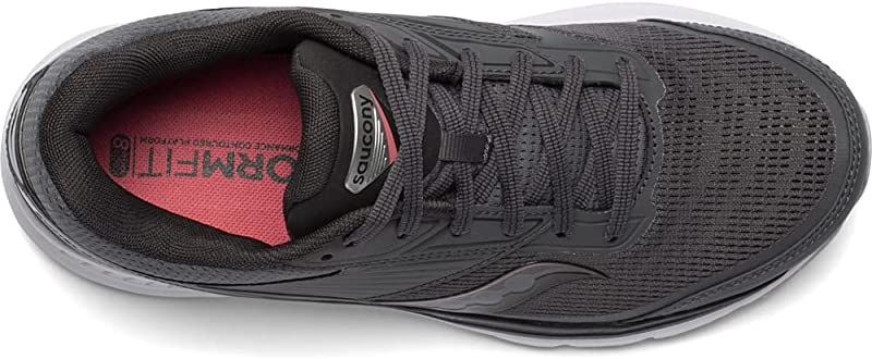 Tênis de corrida Saucony Echelon 8 feminino, preto, carvão/cereja