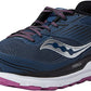 Tênis de corrida Saucony Echelon 8 feminino, azul espacial/razzle