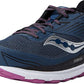 Tênis de corrida Saucony Echelon 8 feminino, azul espacial/razzle