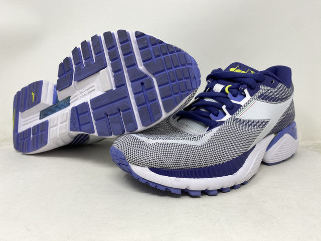 Tênis de corrida Diadora Mythos Blueshield Vigore feminino, azul, tamanho 6,5 B, médio, EUA