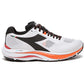 Tênis de corrida Diadora Mythos Blushield 7 Vortice masculino, branco, tamanho 12,5 D, médio, EUA
