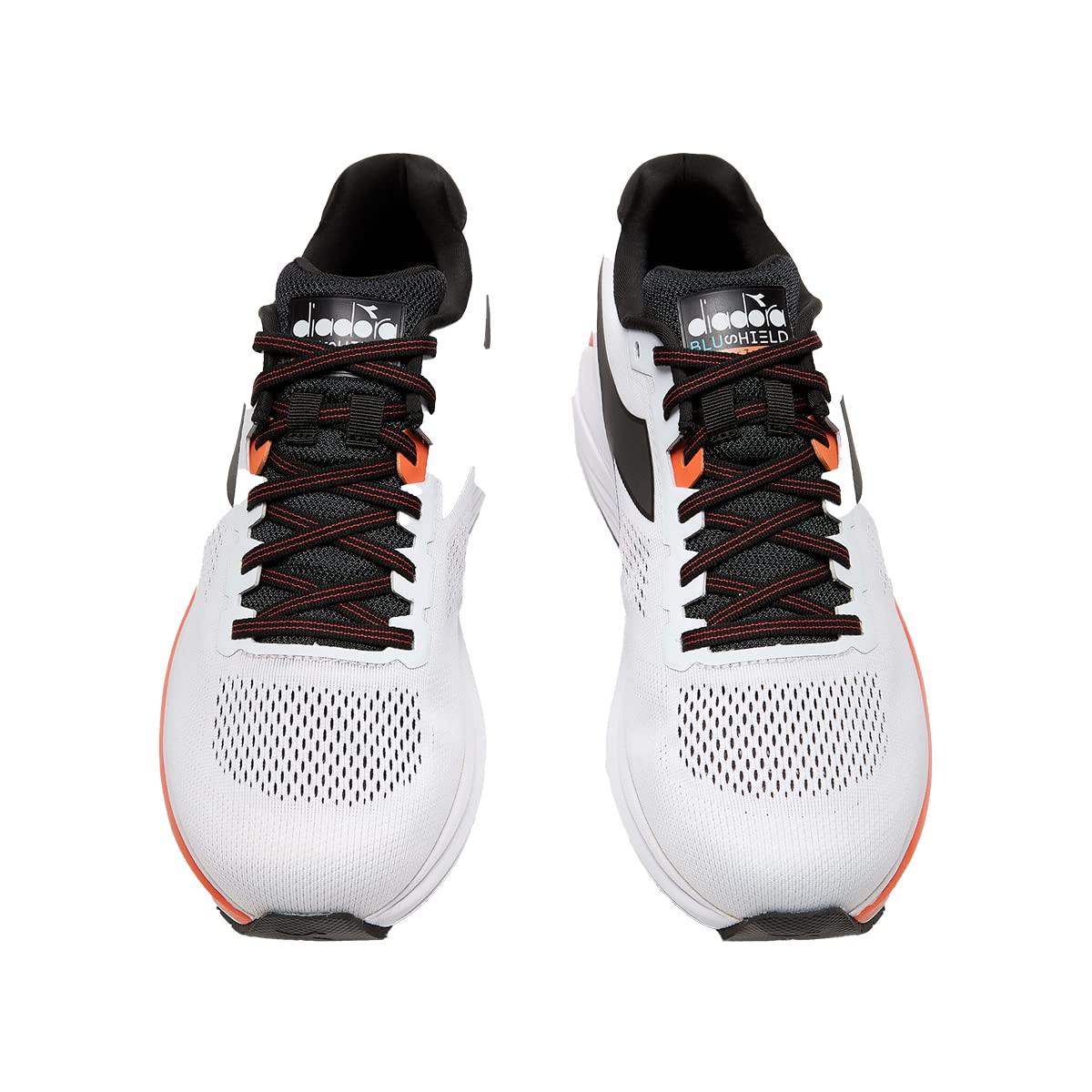 Tênis de corrida Diadora Mythos Blushield 7 Vortice masculino, branco, tamanho 12,5 D, médio, EUA