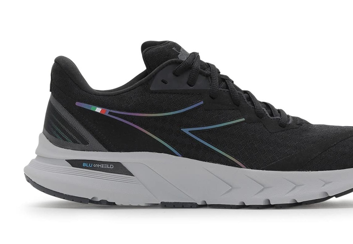 Tênis Diadora Mythos Blushield Volo 2 Masculino Preto Tamanho 12,5 D Médio EUA