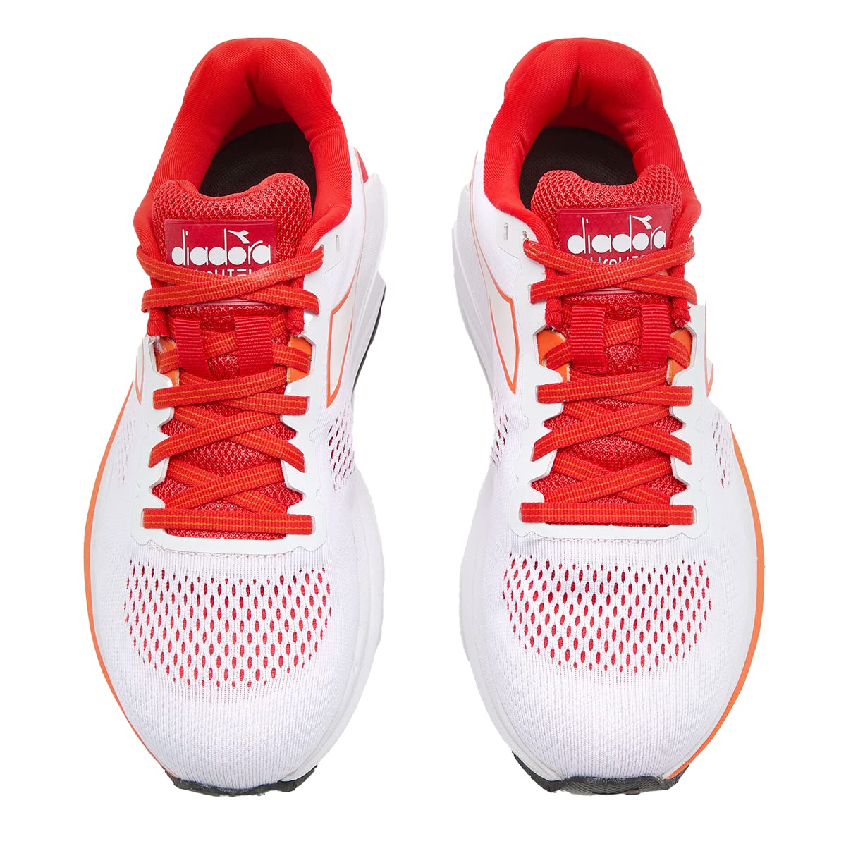 Tênis Diadora Mythos Blushield 7 Vortice Feminino Branco/Vermelho Tamanho 6,5 B Médio EUA