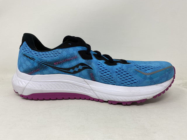 Tênis de corrida feminino Saucony Omni 20, azul, tamanho 9,5 B, médio, EUA
