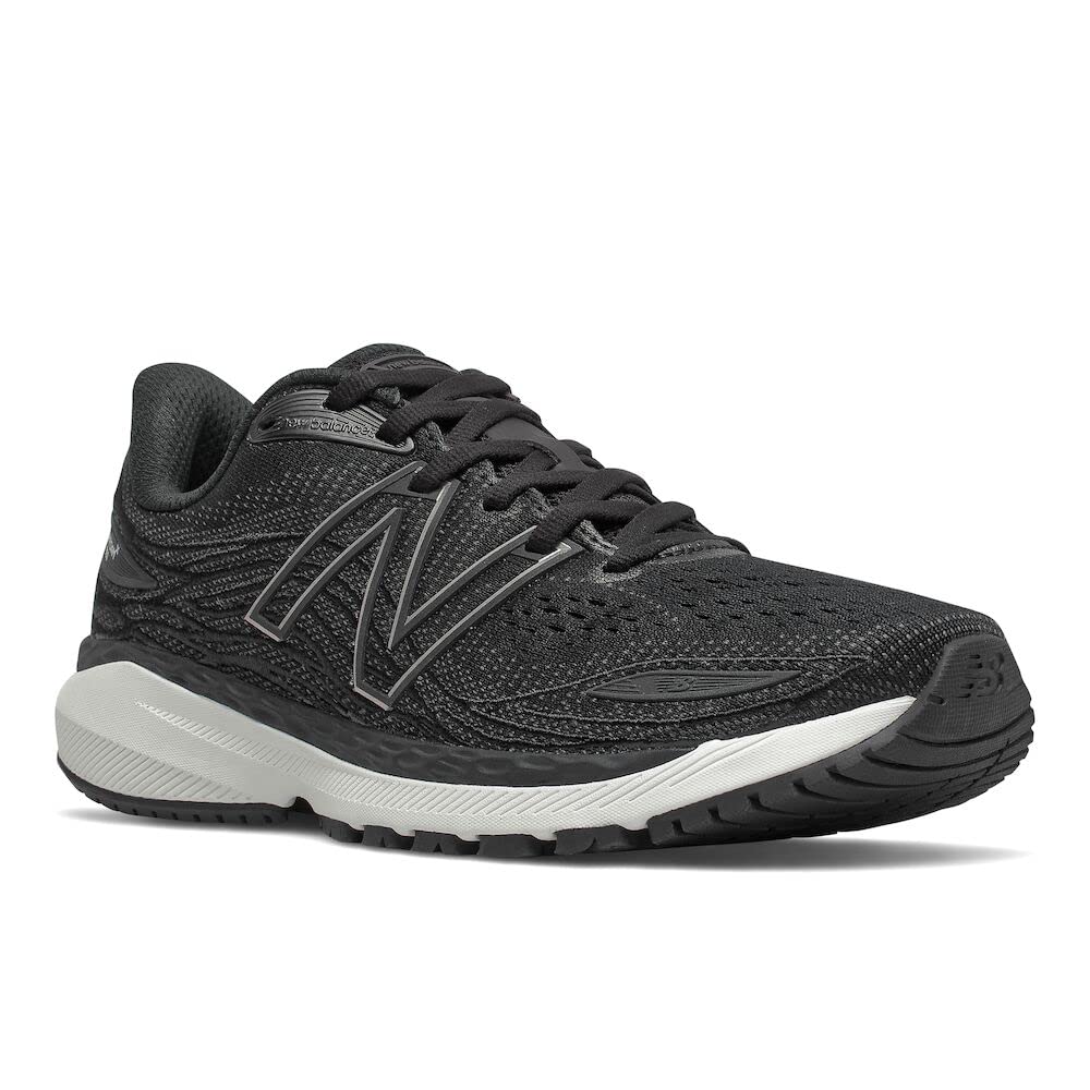 Tênis de corrida New Balance X 860 V12 feminino, preto/branco, tamanho 6 B, médio, EUA
