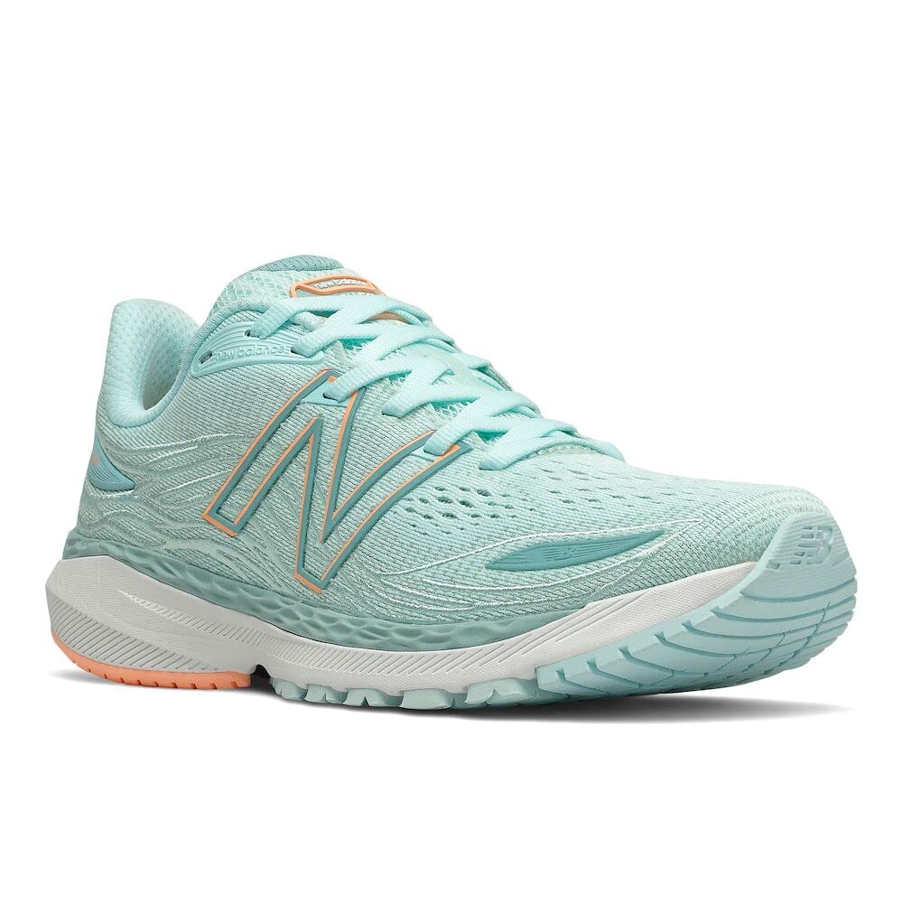 Tênis de corrida New Balance X 860 V12 feminino, azul/manga claro, tamanho 6 D, largo, EUA