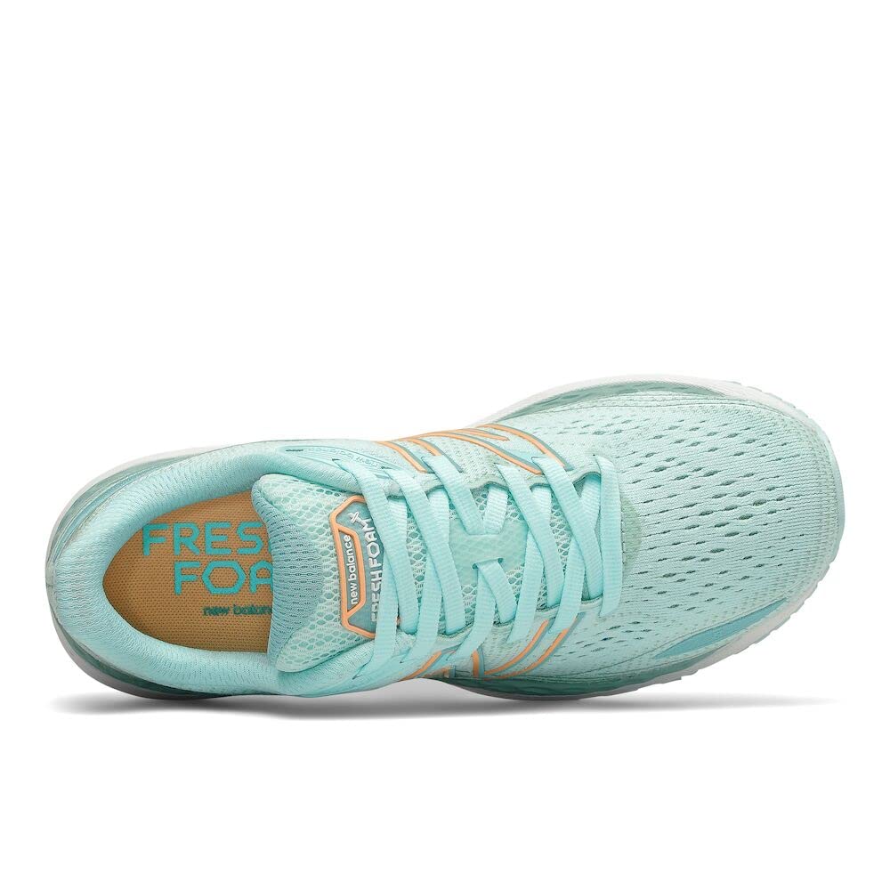 Tênis de corrida New Balance X 860 V12 feminino, azul/manga claro, tamanho 6 D, largo, EUA