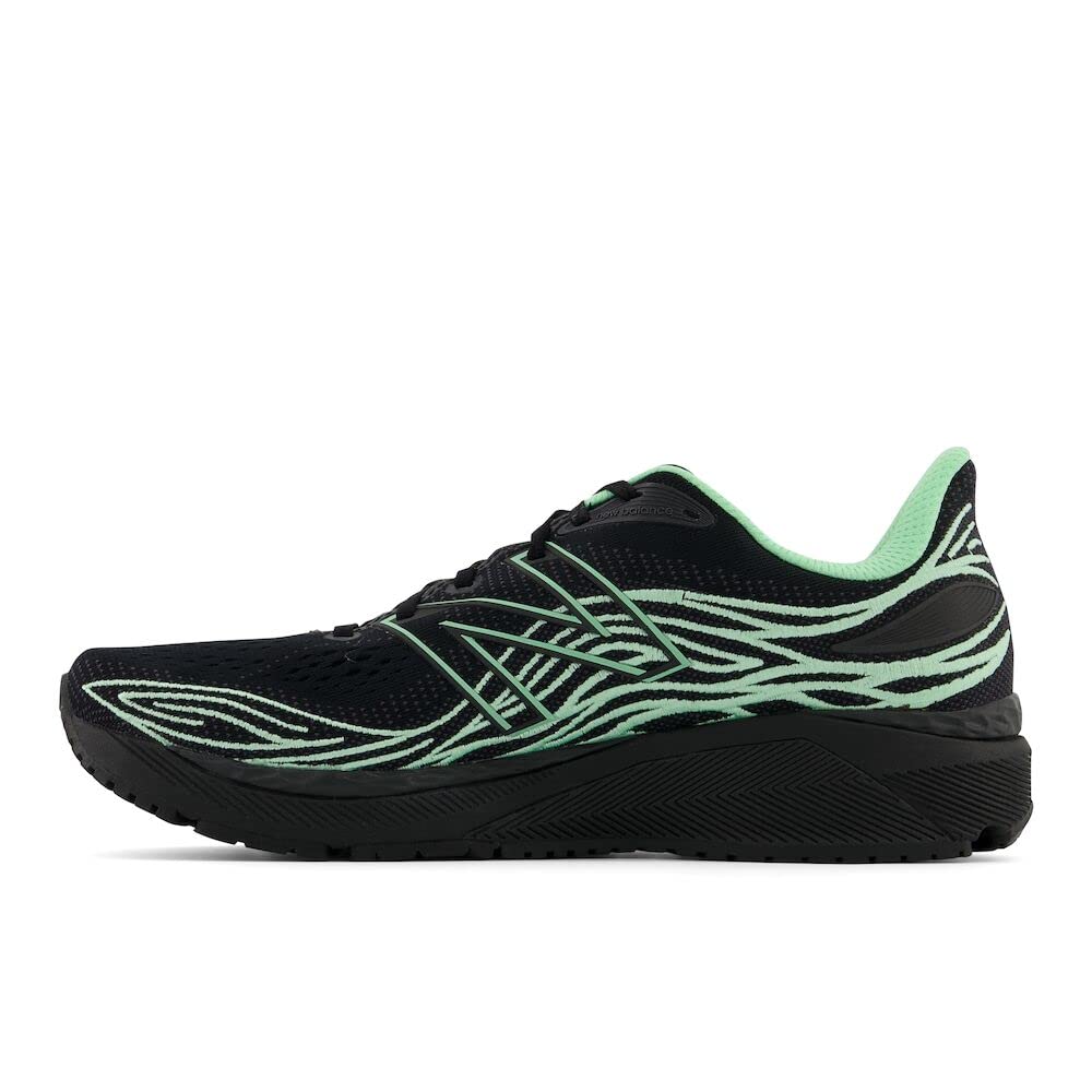 Tênis de corrida New Balance X 860 V12 masculino, preto/agave, tamanho 12,5 D, médio, EUA