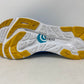 Tênis de corrida feminino Topo Cyclone Sky/Gold tamanho 8 B médio EUA
