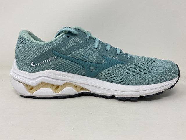 Tênis de corrida Mizuno Wave Inspire 17 feminino, azul-escuro/turquesa, tamanho 6 B, médio, EUA