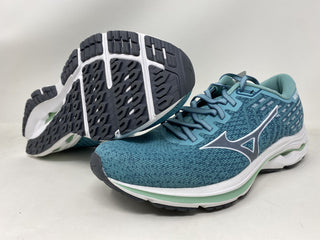 Tênis de corrida Mizuno Wave Inspire 17 feminino, turquesa empoeirado, tamanho 6 B, médio, EUA