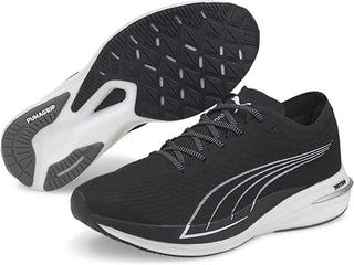 Tênis de corrida Puma Deviate Nitro masculino, preto