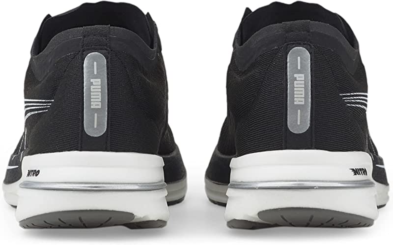 Tênis de corrida Puma Deviate Nitro masculino, preto