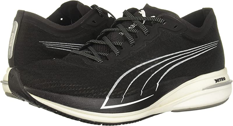 Tênis de corrida Puma Deviate Nitro masculino, preto