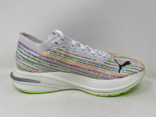 Tênis de corrida Puma Deviate Nitro feminino, branco