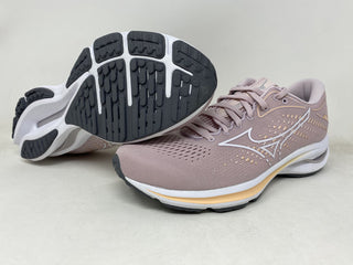Tênis de corrida Mizuno Wave Rider 25 feminino, lilás claro/branco, tamanho 9 B, médio, EUA