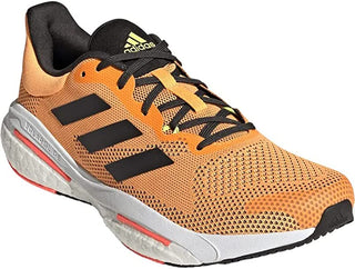 Tênis de corrida masculino Adidas Solar Glide 5, cor azul/carbono/turbo, tamanho 11 D (M) EUA