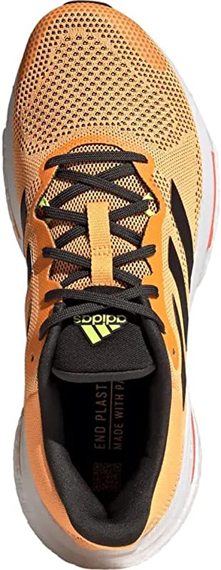 Tênis de corrida masculino Adidas Solar Glide 5, cor azul/carbono/turbo, tamanho 11 D (M) EUA
