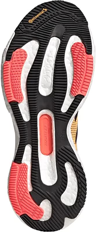 Tênis de corrida masculino Adidas Solar Glide 5, cor azul/carbono/turbo, tamanho 11 D (M) EUA