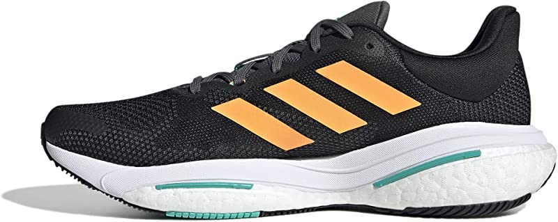 Tênis de corrida masculino Adidas Solar Glide 5 preto/laranja/menta