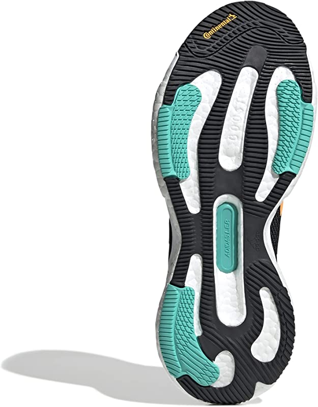 Tênis de corrida masculino Adidas Solar Glide 5 preto/laranja/menta