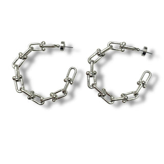 Jagged Halo Jewelry - Brincos de argola Grit femininos
