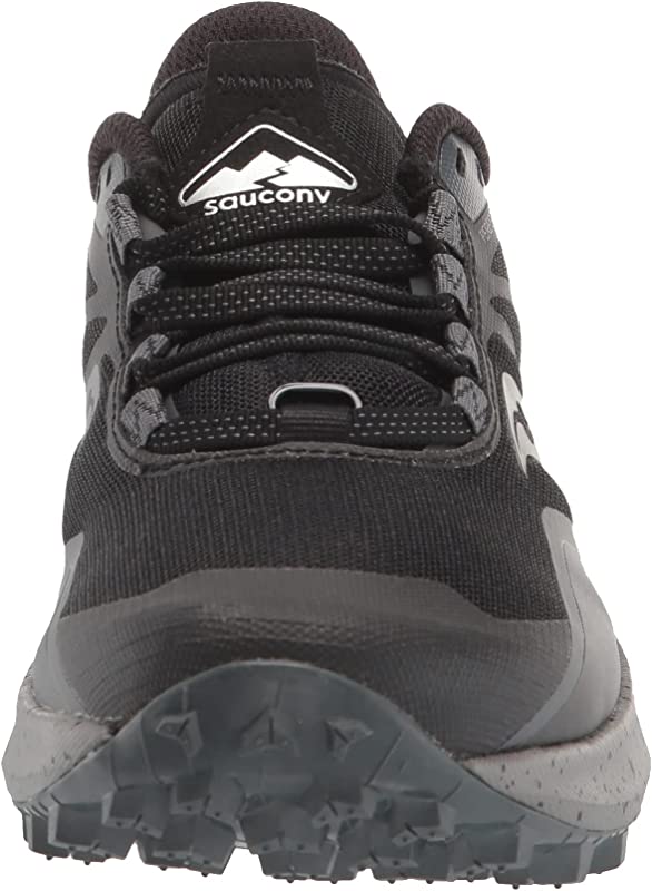 Tênis de corrida Saucony Peregrine 12 feminino, preto, tamanho 6,5 B (M) EUA