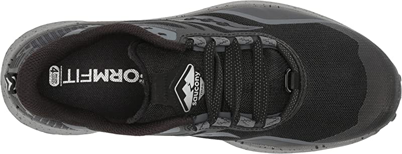 Tênis de corrida Saucony Peregrine 12 feminino, preto, tamanho 6,5 B (M) EUA