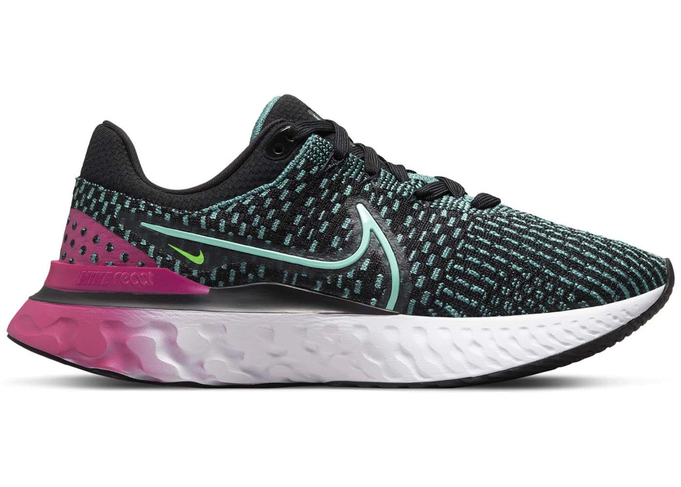 Tênis de corrida Nike React Infinity Run FK 3 feminino, preto, tamanho 5,5 B, médio, EUA