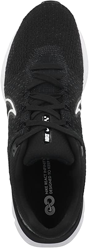Tênis de corrida Nike React Infinity Run FK 3 masculino, preto, tamanho 9,5 D, médio, EUA