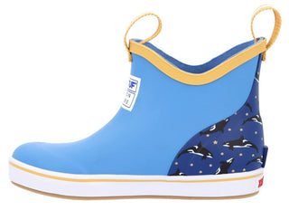 Bota infantil Xtratuf Salmon Sisters, azul, tamanho 4, infantil grande, EUA