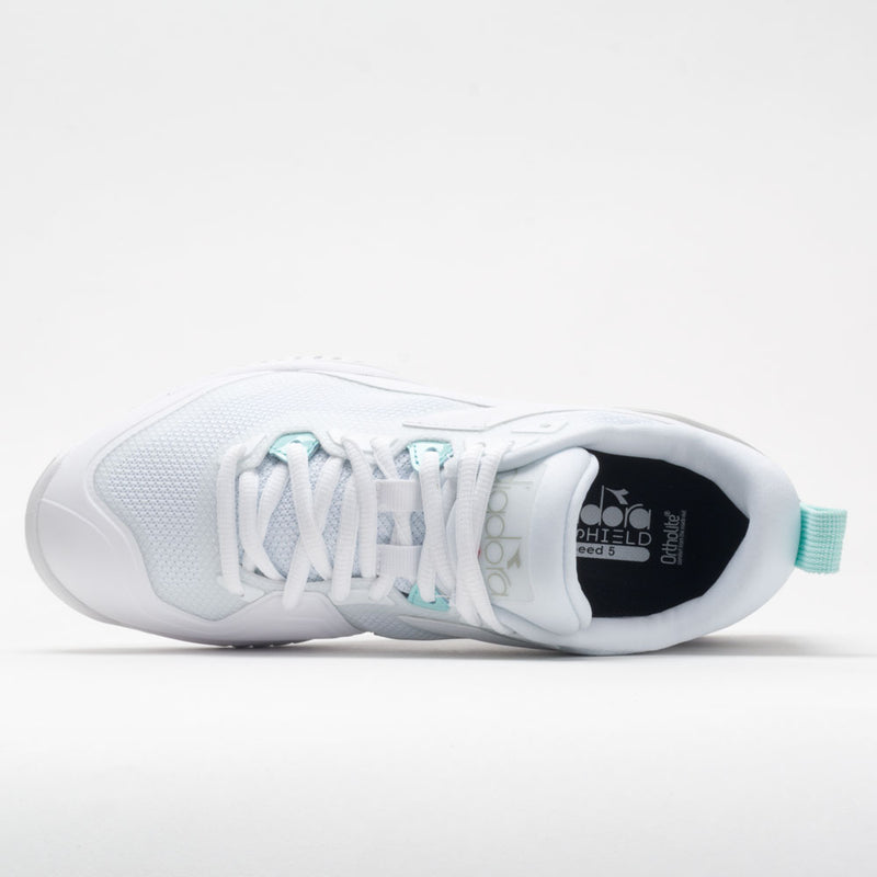 Tênis Diadora Speed ​​Blushield 5 All Court Feminino Branco Tamanho 9,5 B Médio EUA