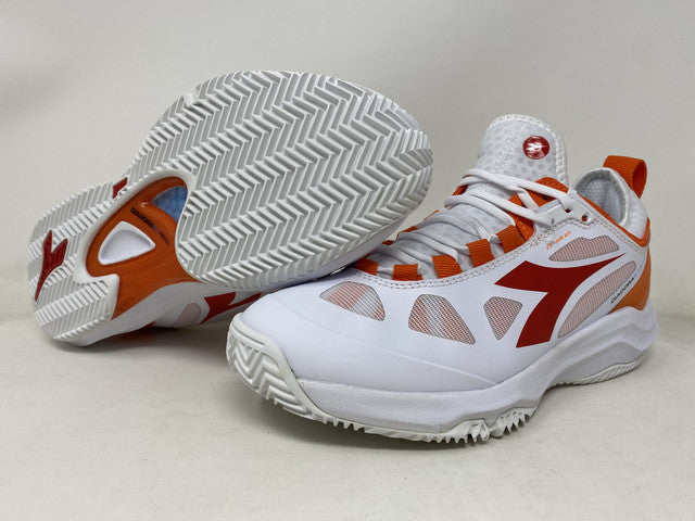 Tênis de tênis feminino Diadora Speed ​​Blushield Fly 3 vermelho tamanho 6,5 B médio EUA