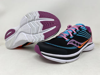 Tênis de corrida Saucony Kinvara 12 infantil rosa tamanho 5, tamanho grande, EUA