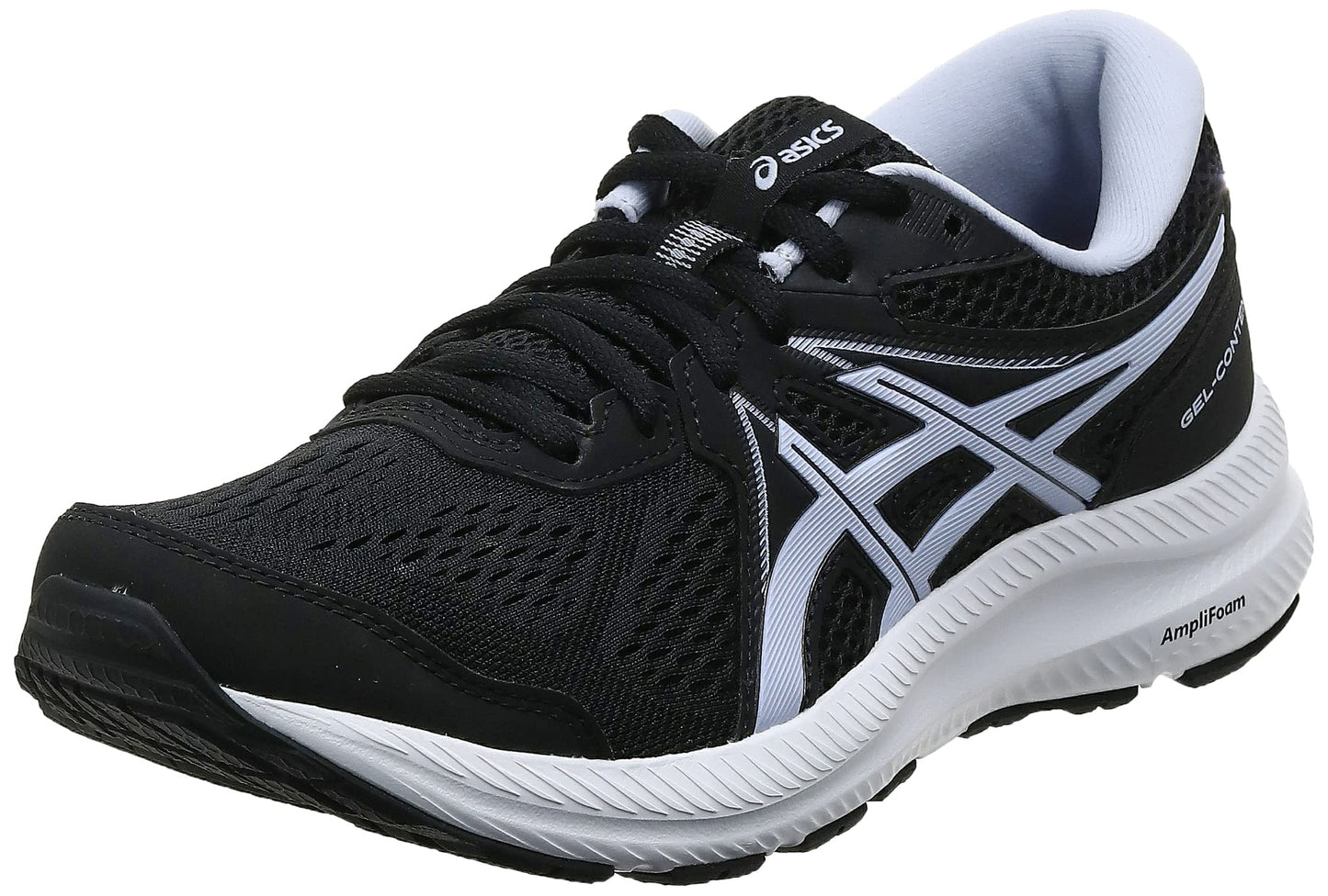 Tênis de corrida feminino Asics Gel Contend 7 preto, tamanho 6 B (M) EUA