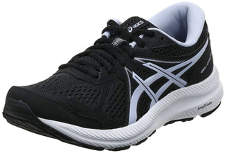 Tênis de corrida feminino Asics Gel Contend 7 preto, tamanho 6 B (M) EUA
