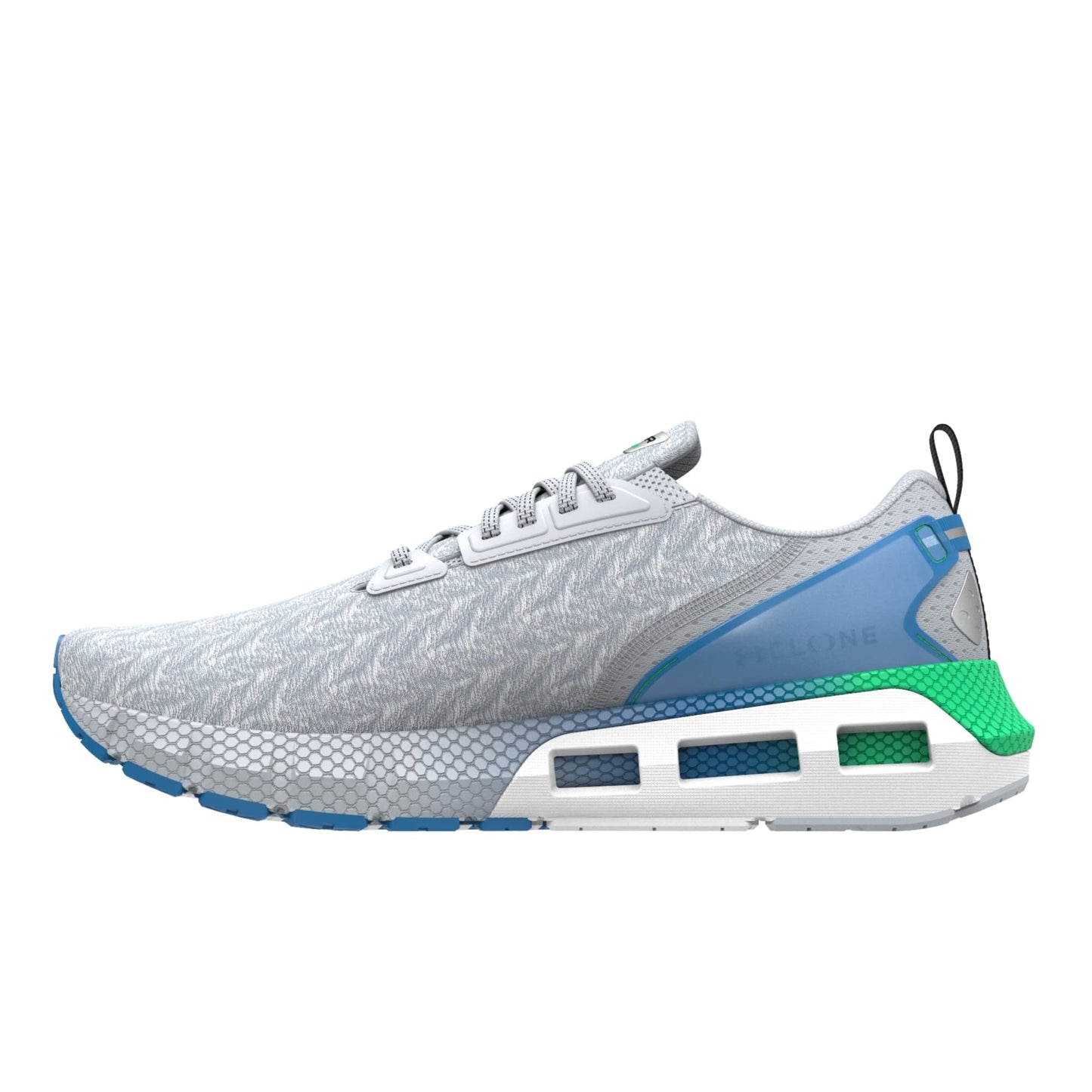 Tênis de corrida Under Armour Hovr Mega 2 Clone masculino, cinza, tamanho 9 D (M) EUA