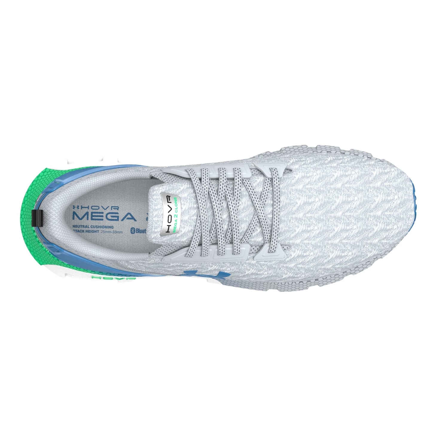 Tênis de corrida Under Armour Hovr Mega 2 Clone masculino, cinza, tamanho 9 D (M) EUA