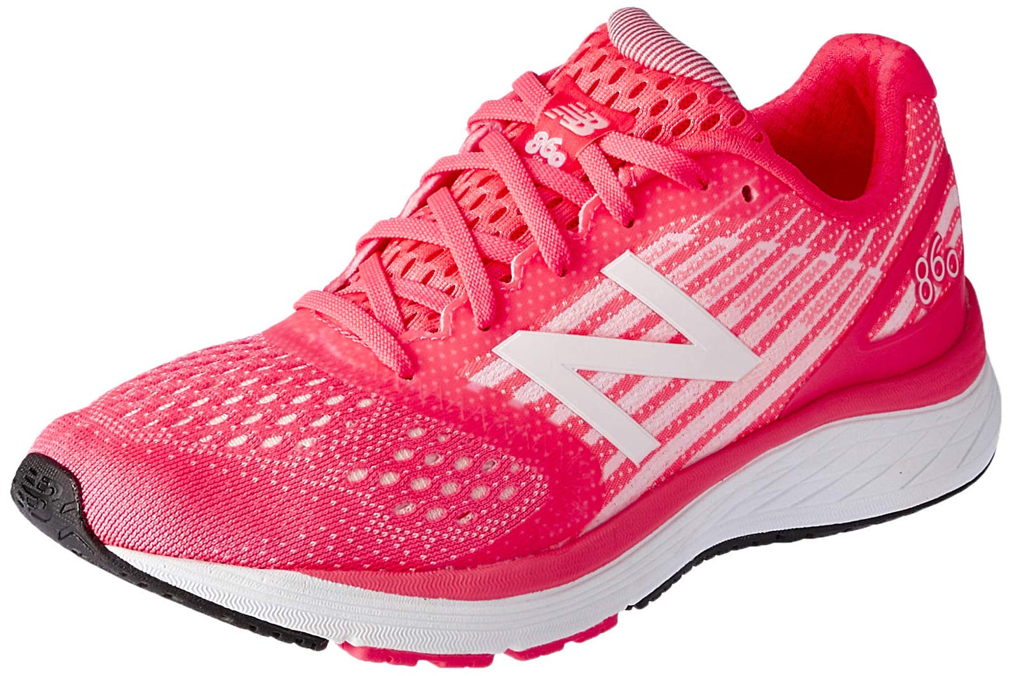 Tênis de corrida New Balance 860 V9 infantil, goiaba/sunrise glo, tamanho 5, infantil grande