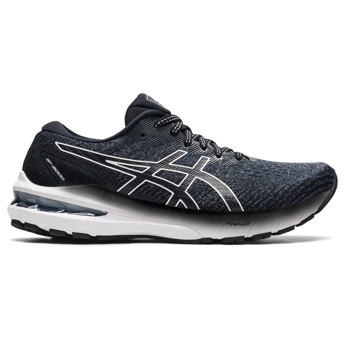 Tênis de corrida feminino Asics GT 2000 10, preto, tamanho 10 B (M) EUA